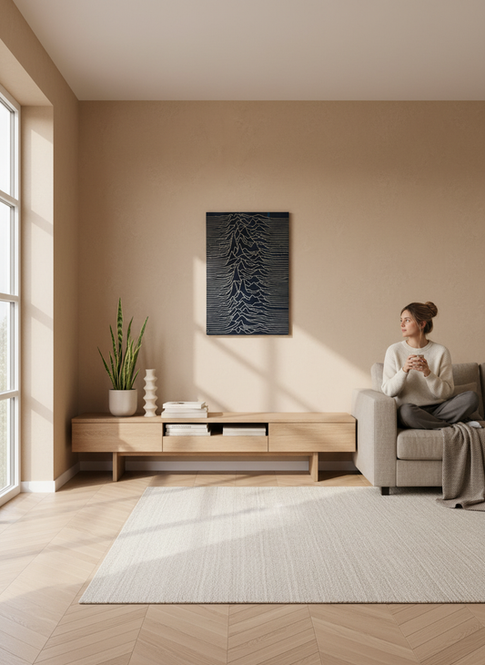 Joy Division Wood Wall Art: Hand-Carved Music Gift