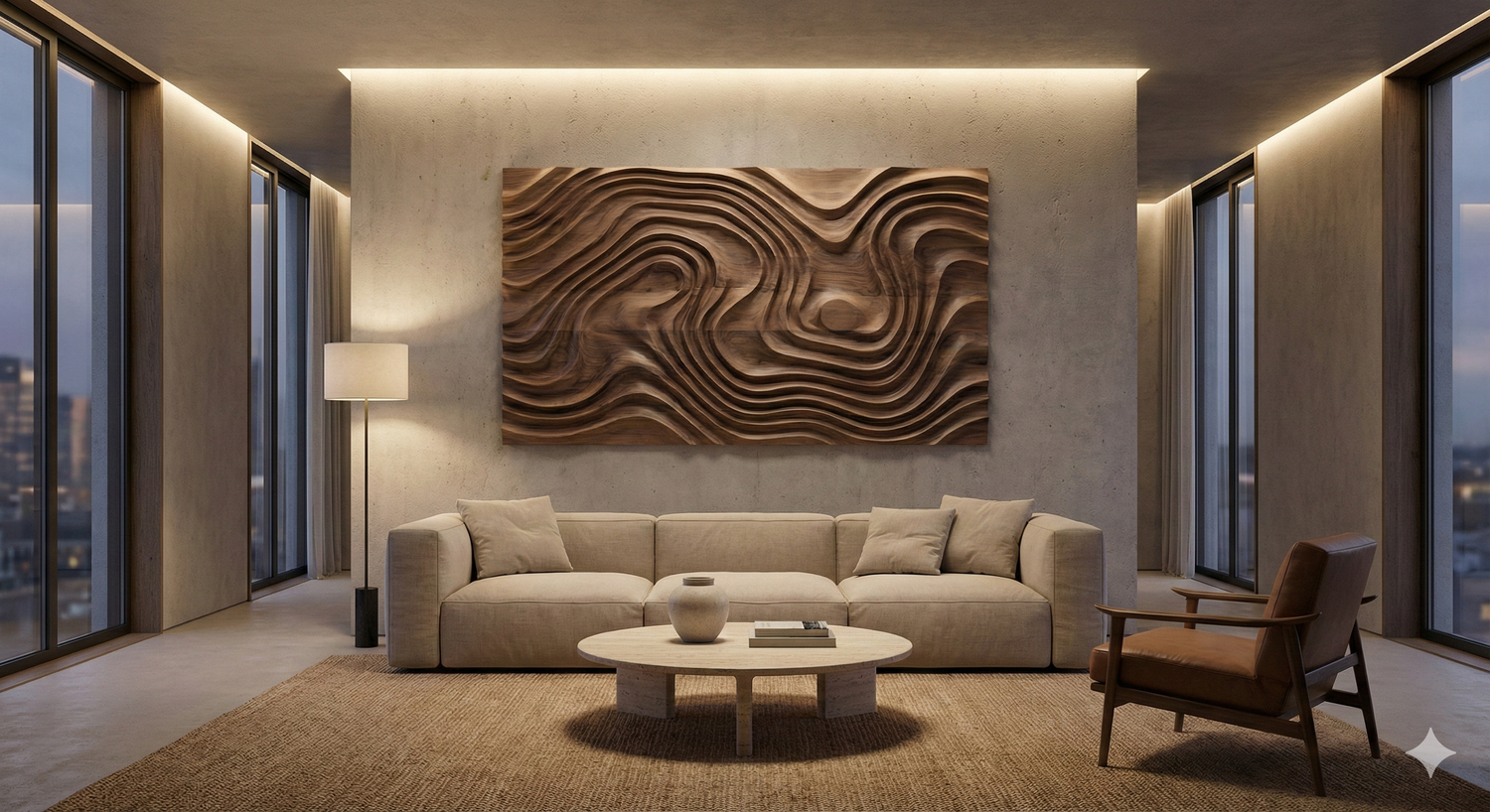 How 3D Wood Wall Art Transforms Modern Home Interiors
