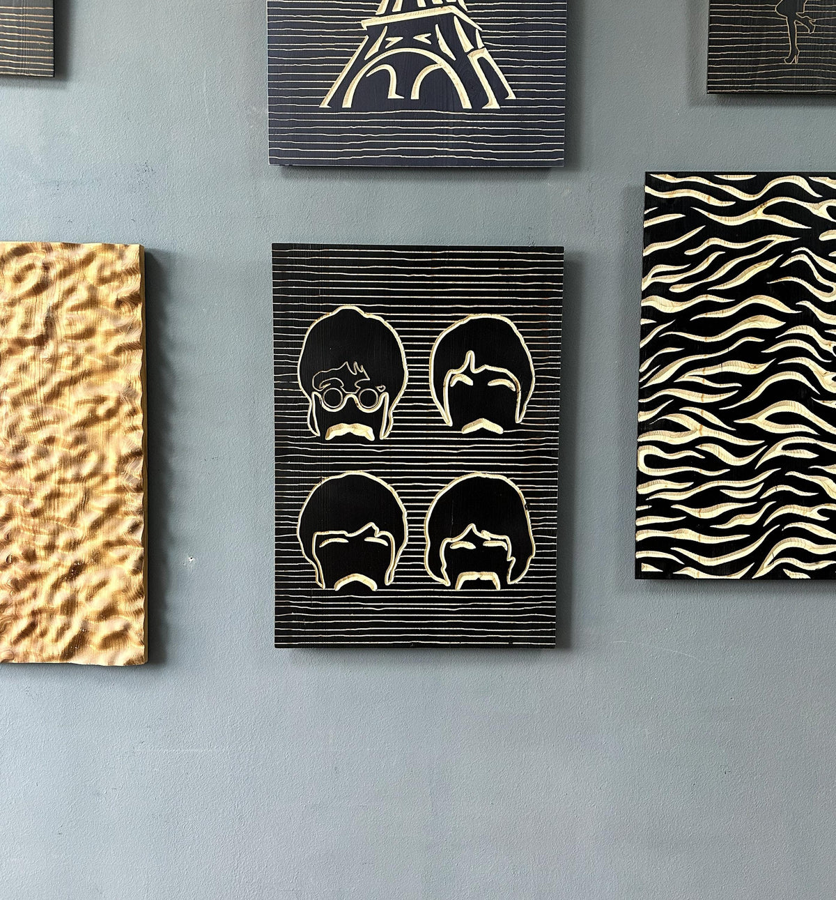 The Beatles 3d Carved Wood Wall Art, Music Wall Decor