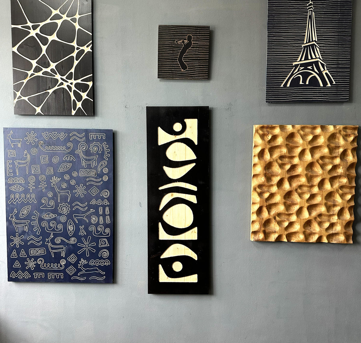 Carved Wood Wall Hanging, Wall Decor, Hotel Wall Decor, Hallway Wall Decor