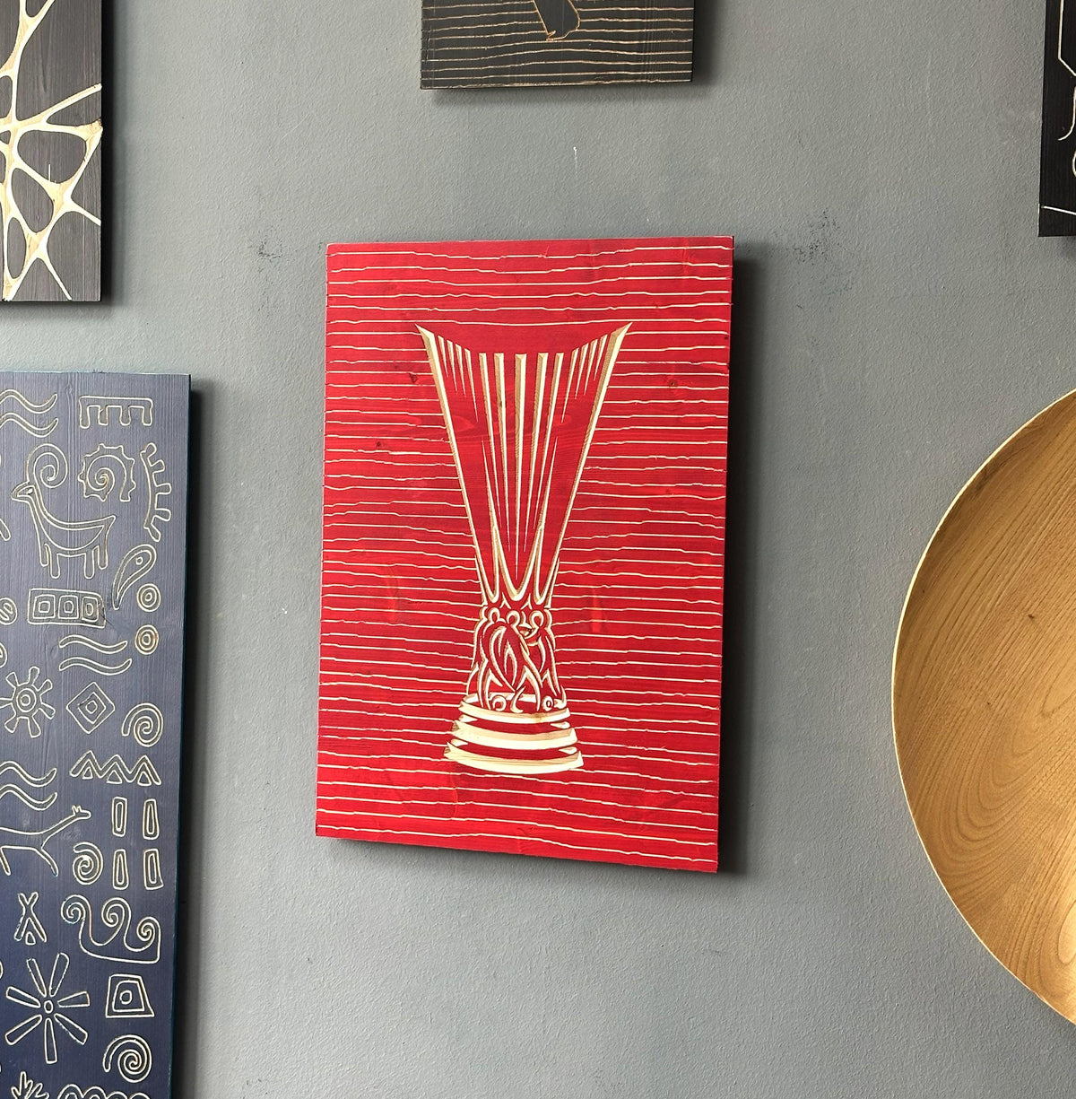 3d Carved Wooden Europa League Trophy
