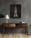 3D Engraved Empire State Building Wood Wall Art Panel