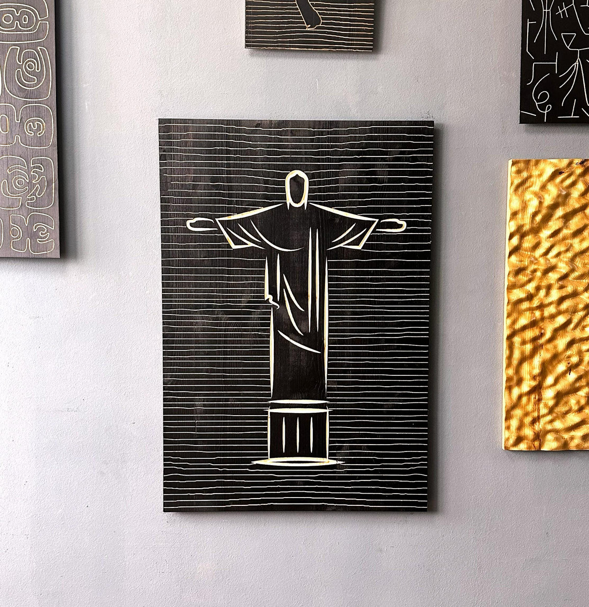 Cristo Redentor, Wood Wall Art, Wood Wall Decor, Jesus, Jesus Christ, Rio De Janerio, Christ The Redeemer