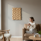 3D Carved Wood Wall Art: Textured Wood Panel Hanging