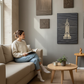 Empire State Building Wood Wall Art: Modern Minimalist Line Art