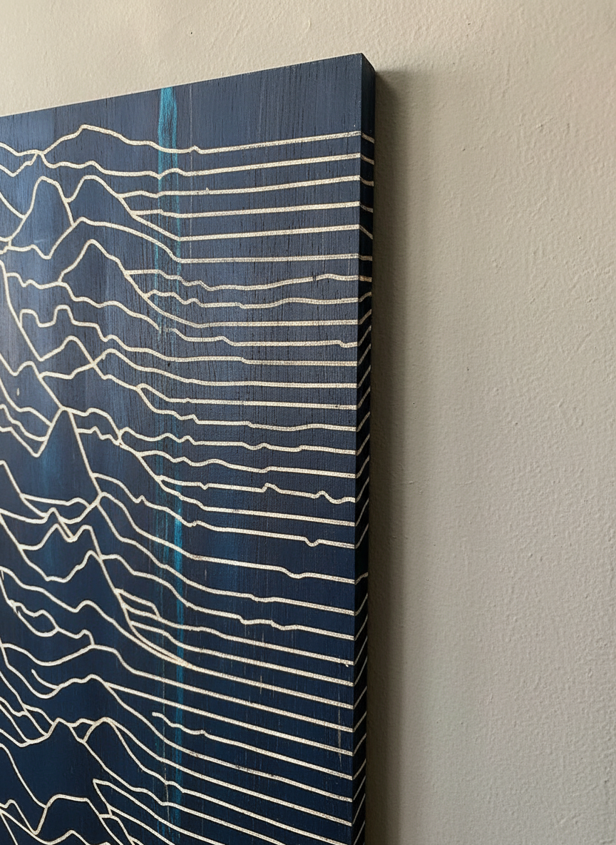 Wood Wall Art, Joy Division Album Cover, Wall Panel, Music Gift