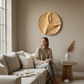 3D Carved Chestnut Wood Wall Art: Unique Wall Decor