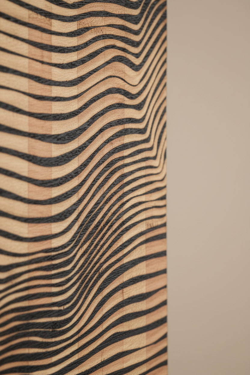 3D Wood Wall Art: Modern Abstract Panel Decor