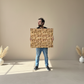 3D Carved Wood Wall Art: Textured Wood Panel Hanging