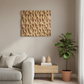 3D Carved Wood Wall Art: Textured Wood Panel Hanging