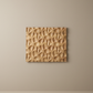 3D Carved Wood Wall Art: Textured Wood Panel Hanging
