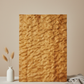 3D Carved Chestnut Wood Wall Art: Asymmetric Ripple Design