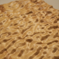 3D Carved Chestnut Wood Wall Art: Asymmetric Ripple Design