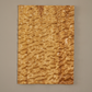 3D Carved Chestnut Wood Wall Art: Asymmetric Ripple Design
