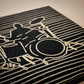 Line Art Music Band Wooden Wall Decor - Set of 4