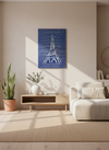 3D Wooden Eiffel Tower Wall Art: Hand-Carved Paris Decor