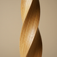 Geometric Carved Candle Holders – Set of 3 Chestnut Wood Pieces