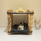 Custom Name Luxury Pet Furniture | Personalized Wooden Cat & Dog Home – Solid Wood Cat House