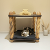 Custom Name Luxury Pet Furniture | Personalized Wooden Cat & Dog Home – Solid Wood Cat House