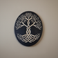 Celtic Knot Tree of Life Wood Wall Art: Engraved Yggdrasil Decor