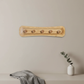 Wooden Wall Coat Rack – Double-Sided Detachable Hooks, Modern Rustic Entryway Organizer, Two-Color Option