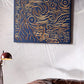 3D Wood Wall Art: Carved Starry Night Decor