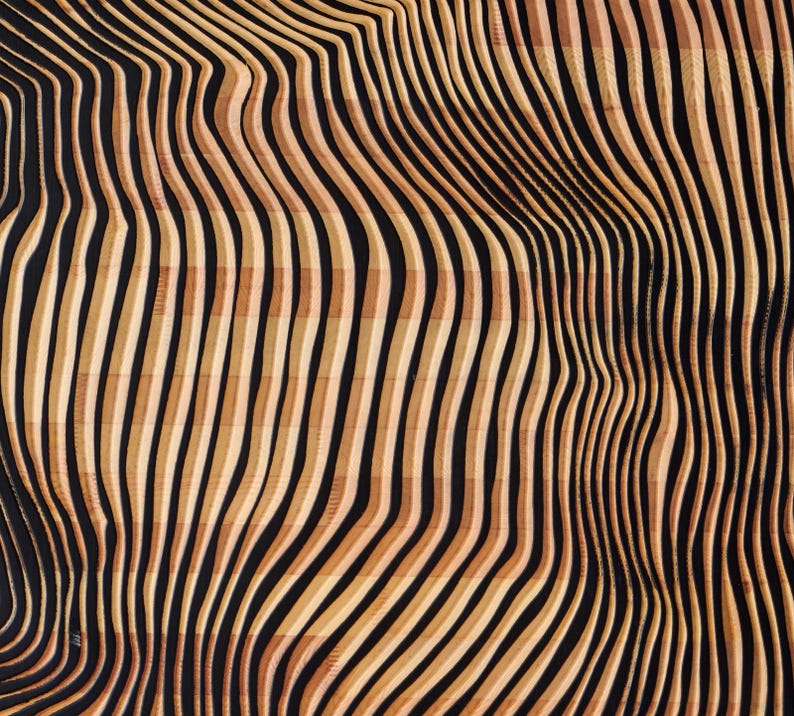3D Wood Wall Art: Modern Abstract Panel Decor