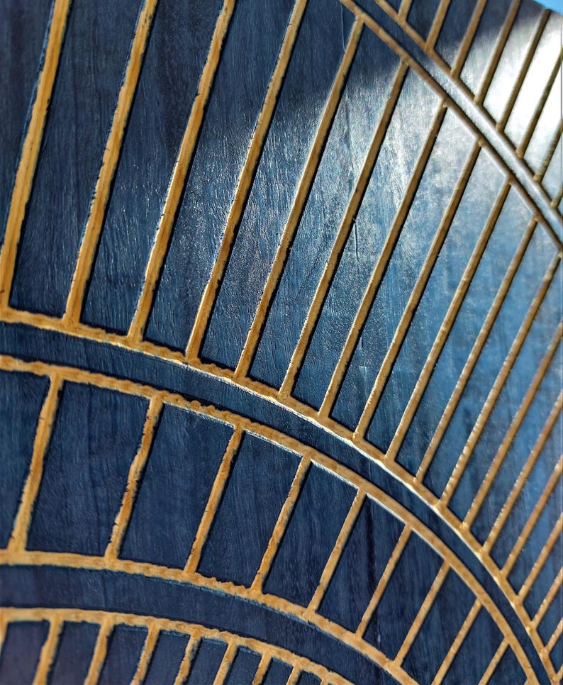 Minimalist Carved Line Wood Wall Art Panel