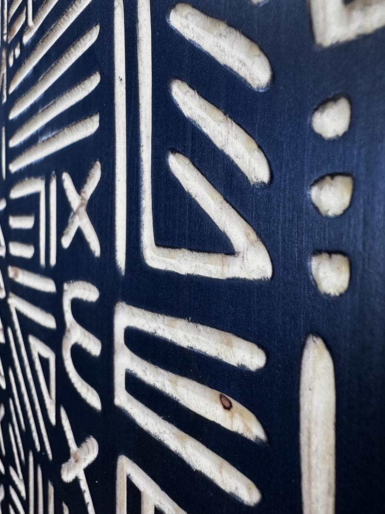 Wooden 3D Wall Art Panel – Hand-Carved Decorative Piece - Wood Wall Hanging Decor