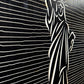 Liberty Statue Line Art - 3D Carved Wooden Wall Decor