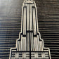Empire State Building Wood Wall Art: Modern Minimalist Line Art
