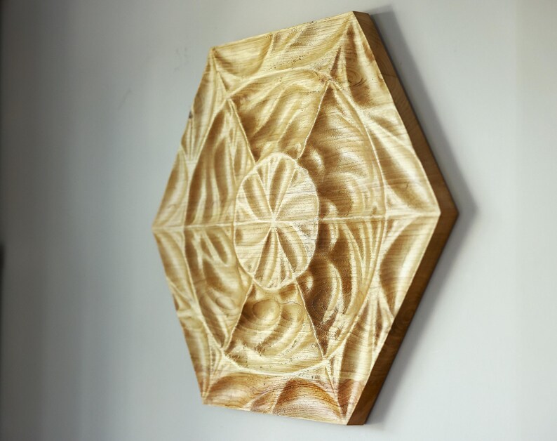 Mare 3D Carved Chestnut Wood Wall Art Panel