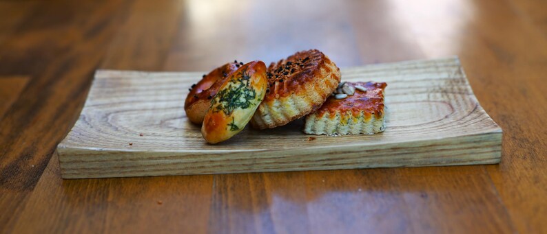 2 Pieces 3d Carved Multi-Purpose Wooden Tray, Chesnut Wood Tray