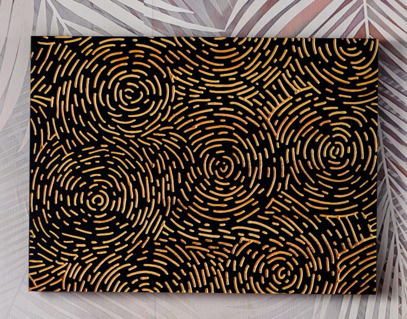 3D Wood Carved Wall Art: Vortex Design, Modern Wall Decor