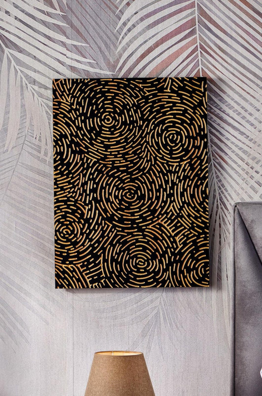 3D Wood Carved Wall Art: Vortex Design, Modern Wall Decor