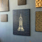 3D Engraved Empire State Building Wood Wall Art Panel