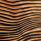 3D Carved Wood Wall Art: Abstract Line Design