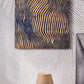 3D Carved Wood Wall Art: Abstract Line Design