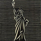 Liberty Statue Line Art - 3D Carved Wooden Wall Decor