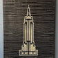 Empire State Building Wood Wall Art: Modern Minimalist Line Art