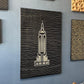 Empire State Building Wood Wall Art: Modern Minimalist Line Art