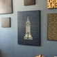 Empire State Building Wood Wall Art: Modern Minimalist Line Art