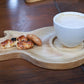 Rustic Chestnut Wood Coffee & Tea Trays – 2-Piece 3D Carved Set