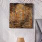 3D Carved Wood Wall Art: Abstract Line Design