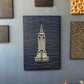 Empire State Building Wood Wall Art: Modern Minimalist Line Art