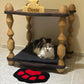 Personalized Wooden Cat Bed: Handcrafted Luxury Pet House