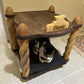 Custom Name Luxury Pet Furniture | Personalized Wooden Cat & Dog Home – Solid Wood Cat House