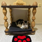Personalized Wooden Cat Bed: Handcrafted Luxury Pet House