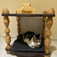 Personalized Wooden Cat Bed: Handcrafted Luxury Pet House