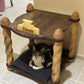 Custom Name Luxury Pet Furniture | Personalized Wooden Cat & Dog Home – Solid Wood Cat House